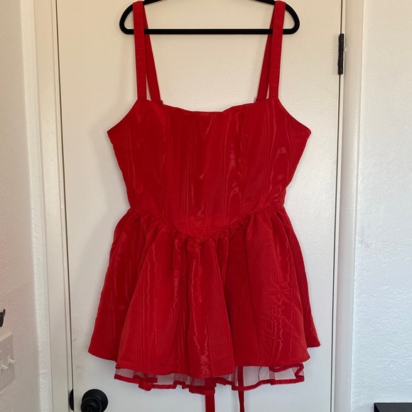 #DK138 - NWT Dolls Kill Sugar Thrillz Corset Red Dress - 2X - Picture 2 of 9
